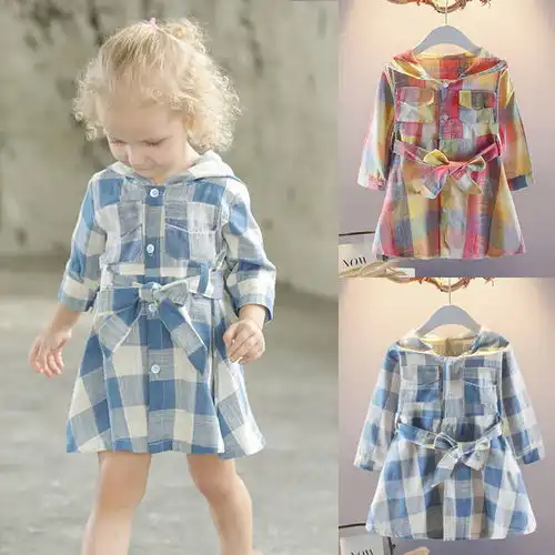 女童春秋装2020新款0123岁连衣裙女宝宝碎花裙子牛仔长袖公主裙