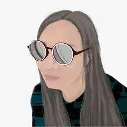 戴时尚镜墨镜的女孩图片素材其他格式下载动漫人物大全