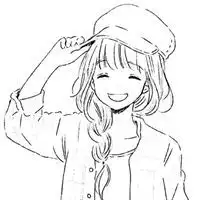 黑白可爱卡通女生头像微信头像图片大全