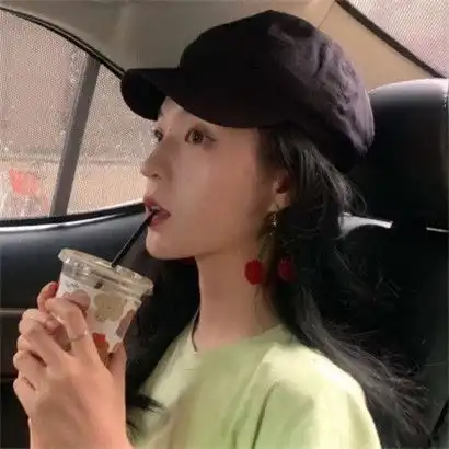 女生qq头像绿色系,干净唯美可爱一点的女生