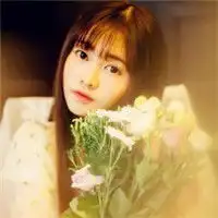 女生头像带花真人花开