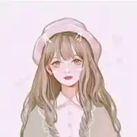 满满的少女心唯美清新漫风美少女头像插画