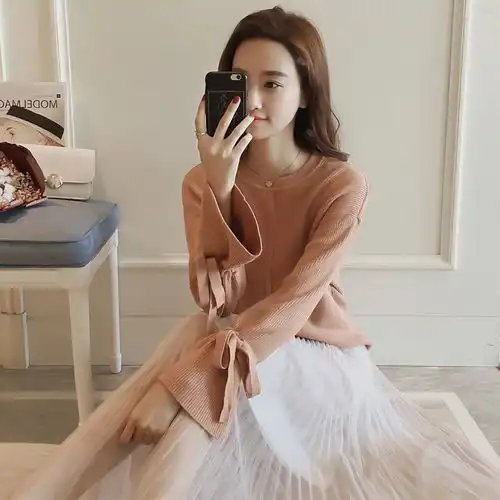 清新减龄的少女感针织毛衣,小仙女必备哦