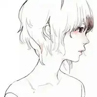 女生白色简约头像帅气