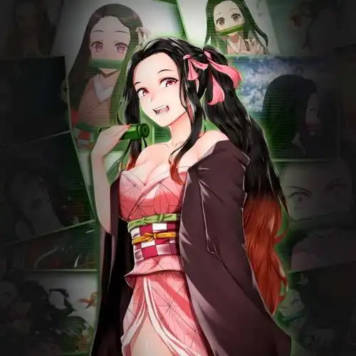 动漫头像女灭鬼之刃灶门祢豆子图集