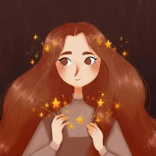 2022年单人头像清新女生插画头像