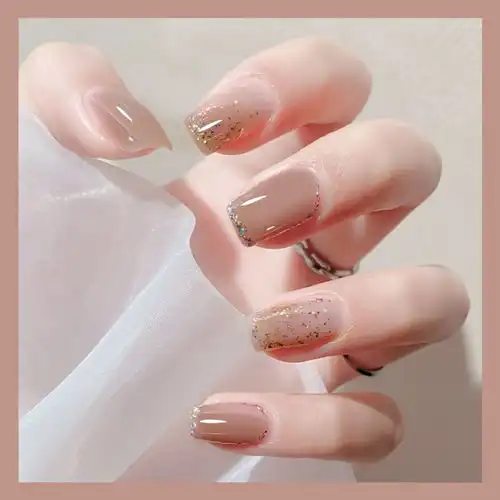 简约ins风美甲,美业百科小短甲涂上也敲可爱