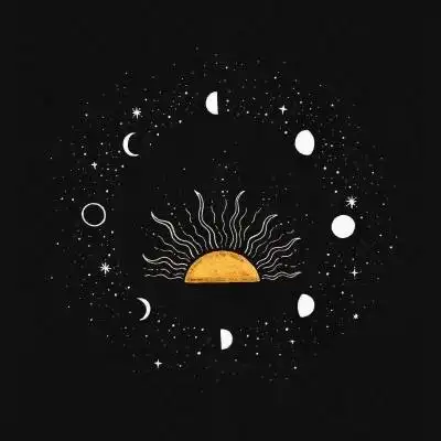 动物风景唯美手绘头像超简单好看的创意黑白画