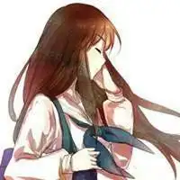 长发红衣服女孩的另一半情侣头像