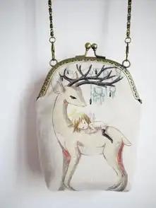 求原图小女孩趴在鹿上的图片