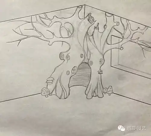 国外有个小女孩想房间里有棵仙女魔法树,于是