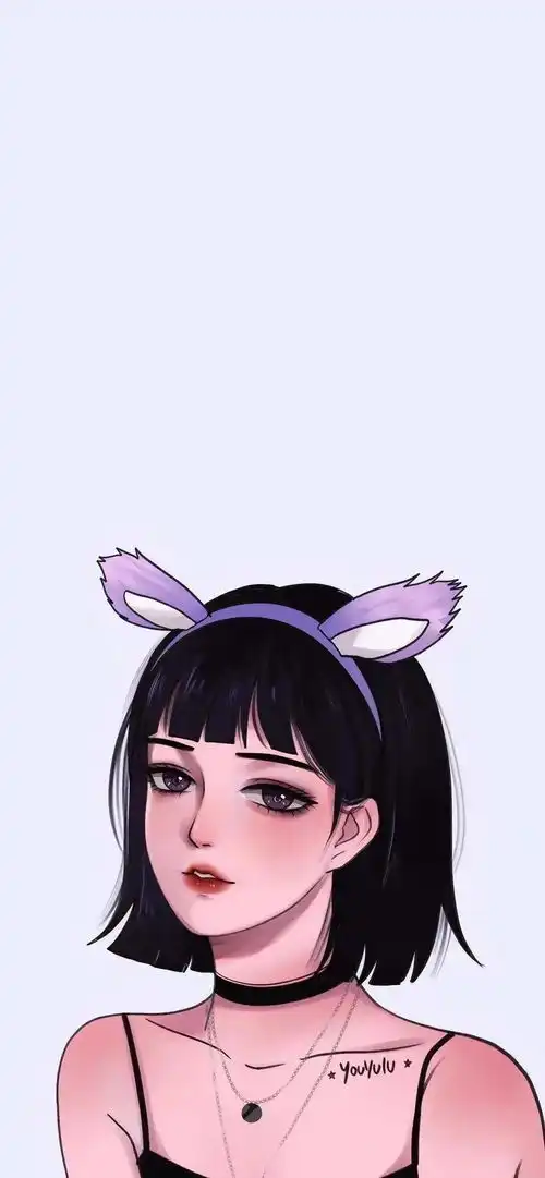 个性网女可爱头像卡通壁