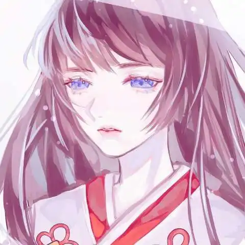 浮笙动漫女生头像三月桃花,两人一马,旧年离梦,四海为家