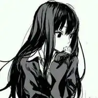 黑白唯美意境头像女生二