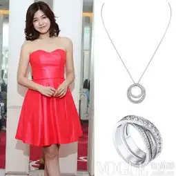 早秋正能量当红女星示范红衣珠宝搭配