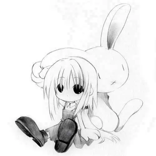 求这一类黑白手绘的动漫头像