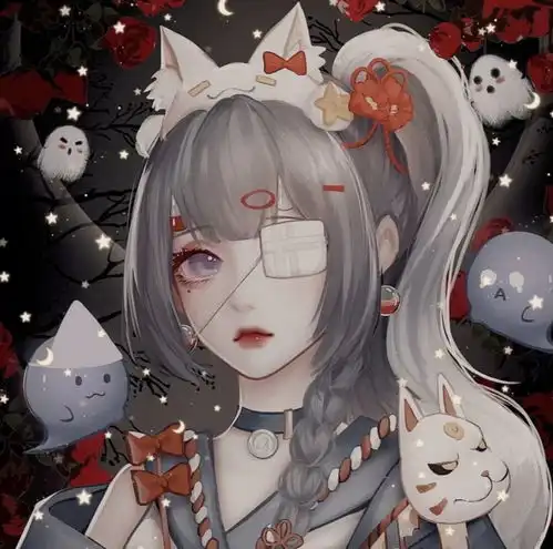 女生头像你的头发乱了哦