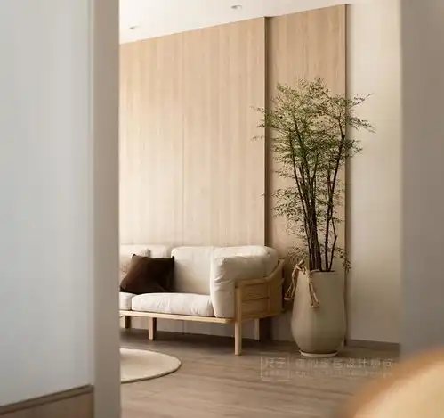 原木暖白,100㎡禅意日式风,文艺范十足