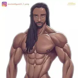健身女孩卡通头像肌肉男