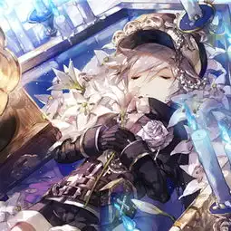 用手比心少女用手捧花男子