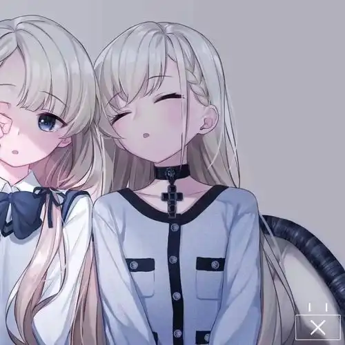 高清无水印动漫闺蜜头像