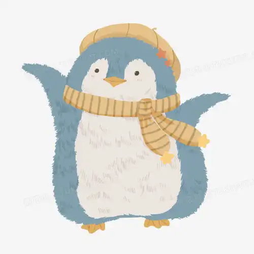 手绘企鹅微信头像