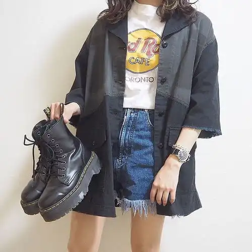 hardrock卫衣的一万种穿法ins少女感秋冬搭配参考