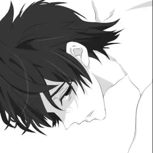 动漫男头他朝她一笑,梦都在晃