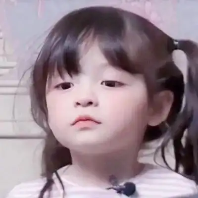 微信头像女生小孩呆萌神