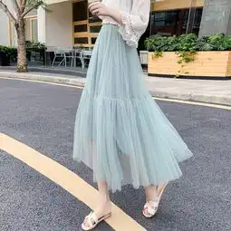 仙女裙深蓝色半身裙