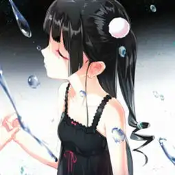 二次元呆萌头像女生黑白闺蜜