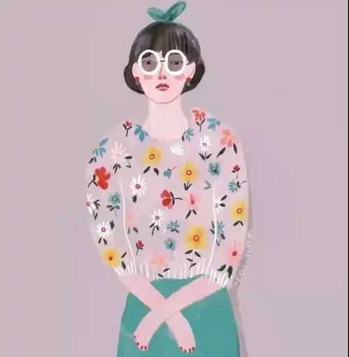 动漫头像画风配色极其特殊有感觉,应该算是插画风头像