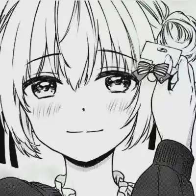 头像黑白动漫女生头像