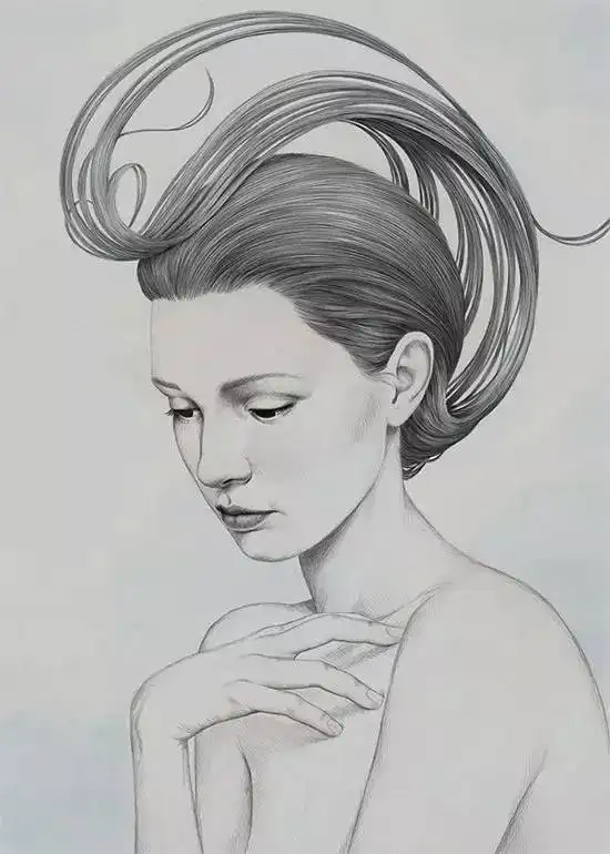 最会画女人肖像的插画师,他笔下的女性好美