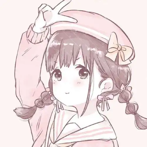 动漫头像粉色系卡哇伊
