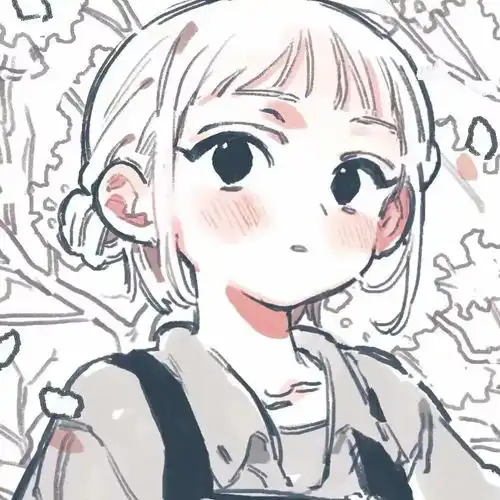 手绘风格,超可爱女生动漫头像