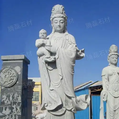 惠安石雕送子娘娘石雕送子观音佛像