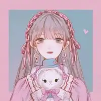 满满的少女心唯美清新漫风美少女头像插画
