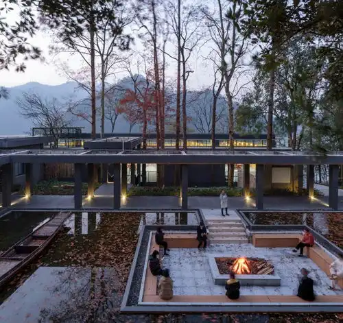 民宿小院感知内向宁静的空间禅意氛围avillageofspiritualsustenance