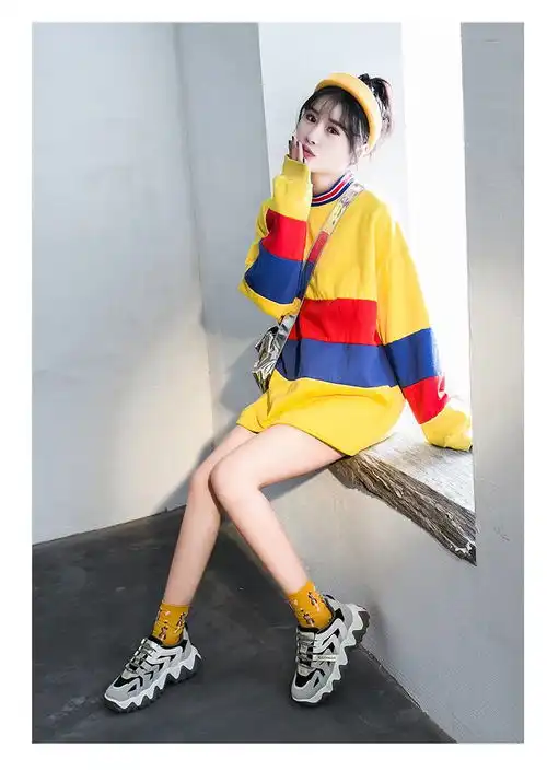 超火的老爹鞋子ins潮鞋2020春季新款百搭厚底网红运动休闲女鞋k