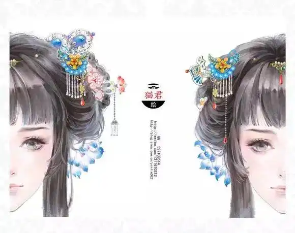把美人画成了诗,她画笔下的世界美的不像话