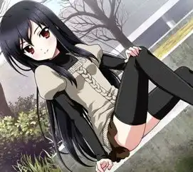 qq头像女生动漫黑发