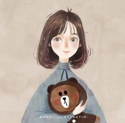 动漫头像丨黑白古风手绘