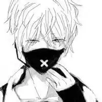 漫画男生头像黑白手绘