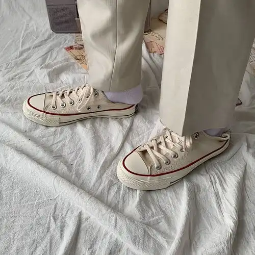 2020新款低帮帆布鞋女学生韩版百搭ins原宿风休闲平底复古1970s