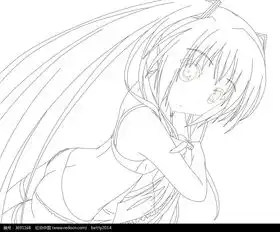 时尚少女卡通手绘线稿图片免费下载编号3691168红动网