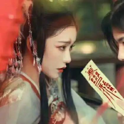 古风头像情侣真人一对两张真人一人一张