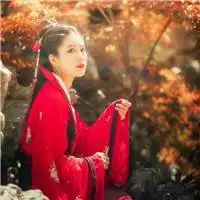 女生头像红色高冷古风微信头像图片大全