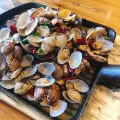 船歌鱼水饺闽江路店的辣炒小蛤蜊好不好吃用户评价口味怎么样青岛美食辣炒小蛤蜊实拍图片大众点评