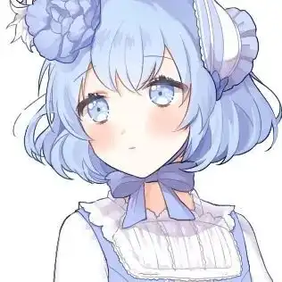 蓝色系仙女卡通真人